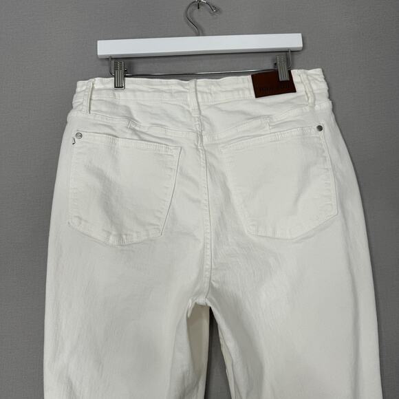 Judy Blue Slim Boot Jeans Womens 16W White High Rise Denim Retro Hippie Boho - Picture 6 of 14